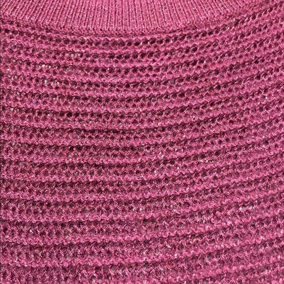 APT9 Burgundy Sweater 3/4 Sleeve Sparkle XL - Picture 9 of 14